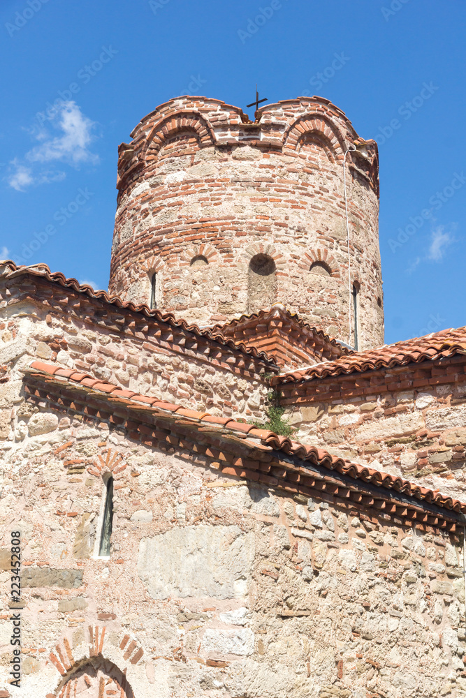 Exterior of Ancient Church of Saint John the Baptist in the town of Nessebar, Burgas Region, Bulgaria