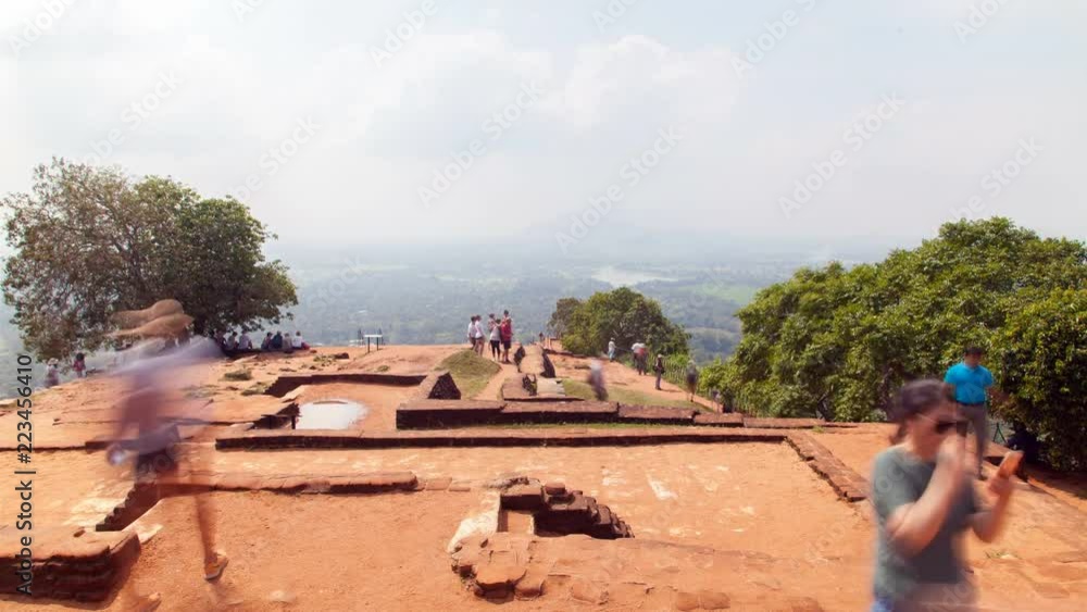 view from the top Sigiriya Lion Rock, Sri Lanka timelapse view from the top Sigiriya Lion Rock, Sri Lanka timelapse