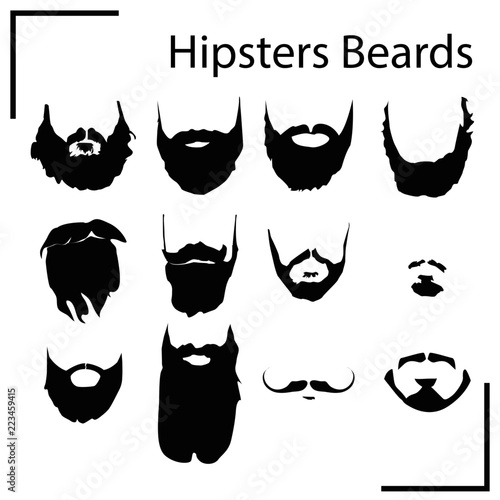 Hipsters Beards collection