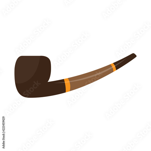 Isolated smoking pipe