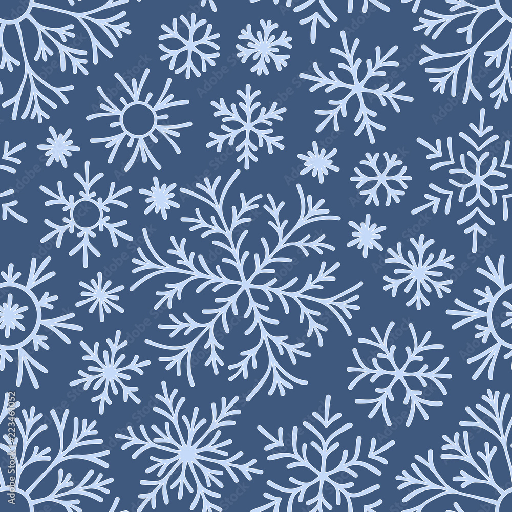 Christmas seamless doodle pattern Christmas seamless doodle pattern