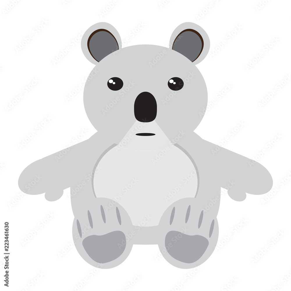 Obraz premium Isolated stuffed koala toy