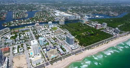 FORT LAUDERDALE BEACH FORDZY PAN LEFT BEACH NWEST HELI UNDER 2 photo