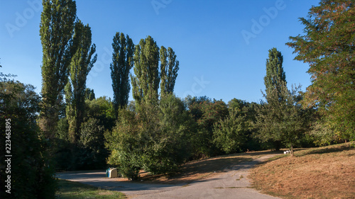 Summer view of South Park in city of Sofia, Bulgaria