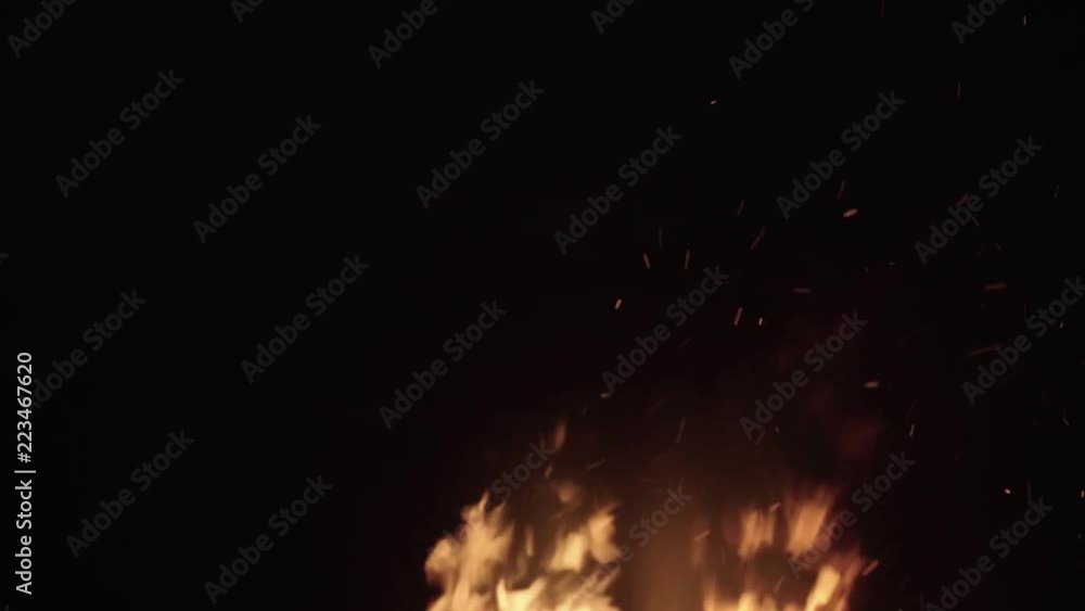 Fire sparks of a fire pit Fire sparks of a fire pit
