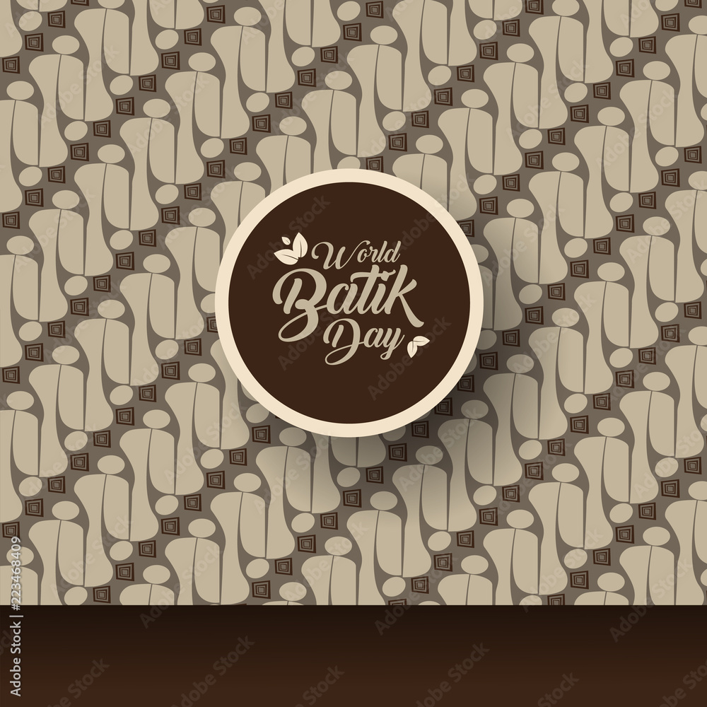 Obraz premium World Batik Day Background Concept