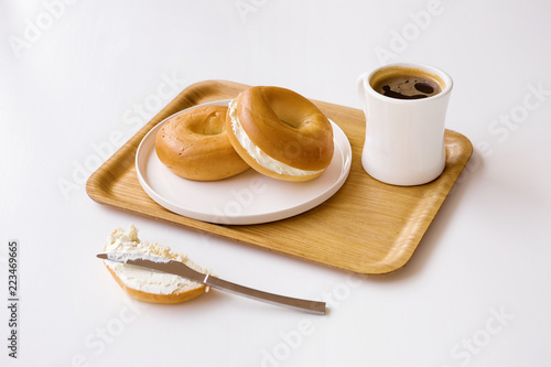 bagels and coffee