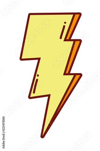 pop art thunder weather style