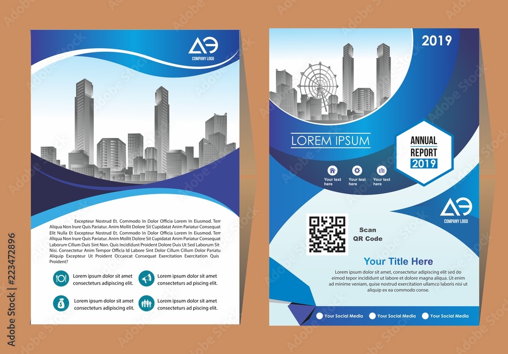 Modern brochure flyer design template. City background business book leaflet cover design in A4 magazines, posters, booklets, wallpaper, banners, corporate presentation.
Modern brochure flyer design template. City background business book leaflet cover design in A4 magazines, posters, booklets, wallpaper, banners, corporate presentation.