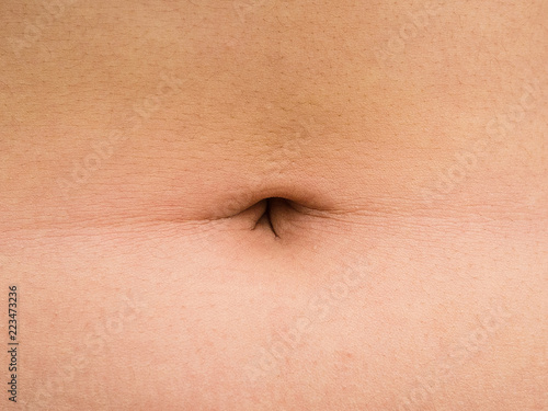Tableau sur toile Man's belly button