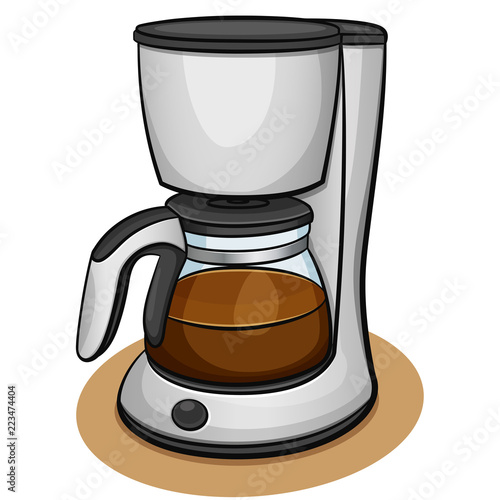 Vector coffee machine design concept
