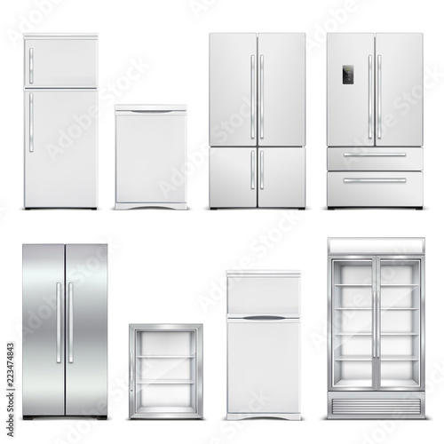 Refrigeration Cabinets Realistic Set