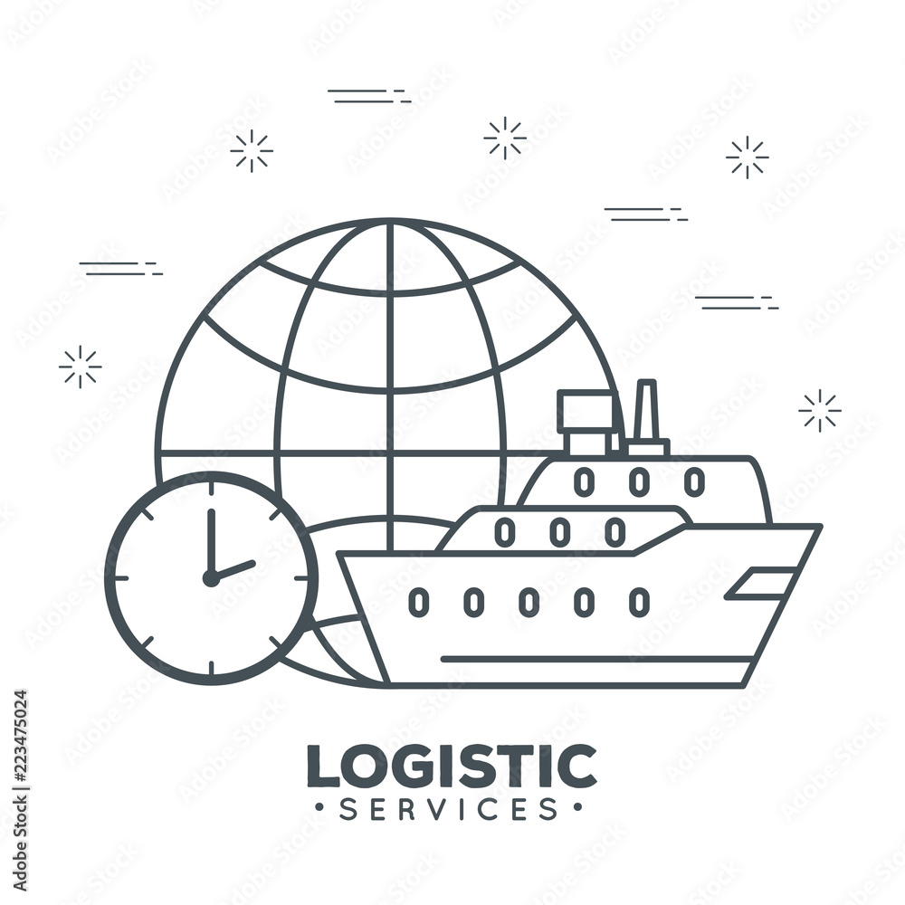 logistic services with sphere planet logistic services with sphere planet