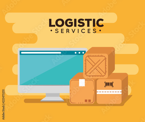 logistic services with computer
