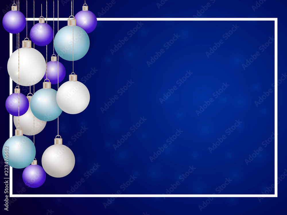 A lot of xmas balls on a pink background. Space for text. Vector illustation A lot of xmas balls on a pink background. Space for text. Vector illustation
