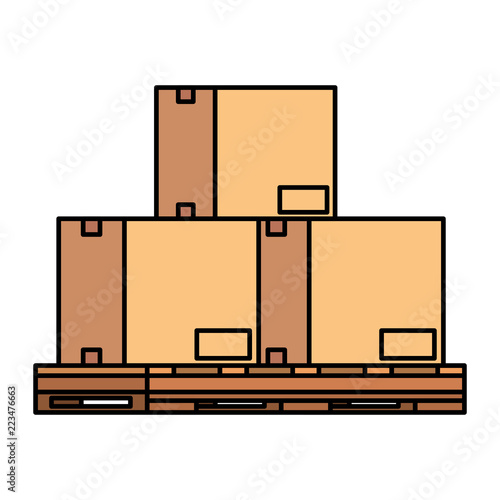 pile boxes carton delivery service