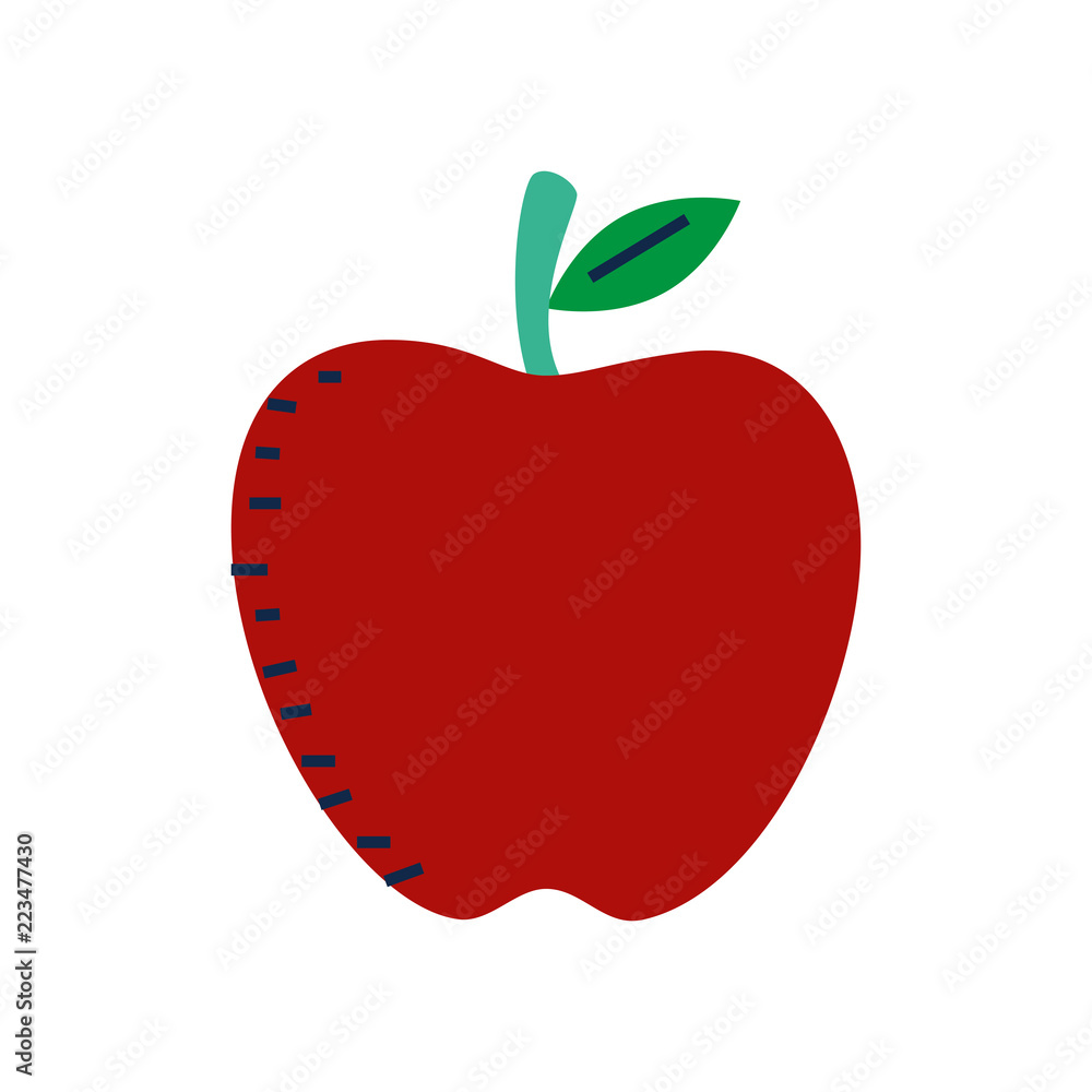 Fototapeta premium apple fresh fruit icon