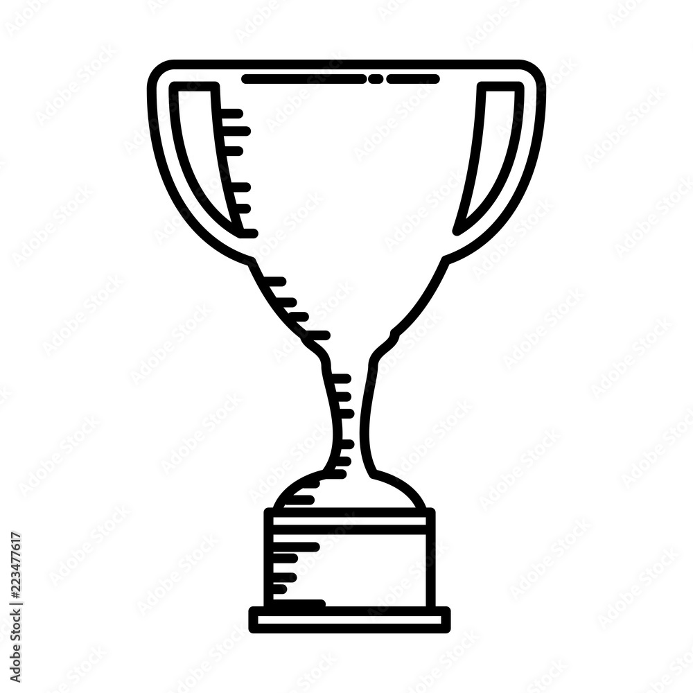 trophy cup isolated icon