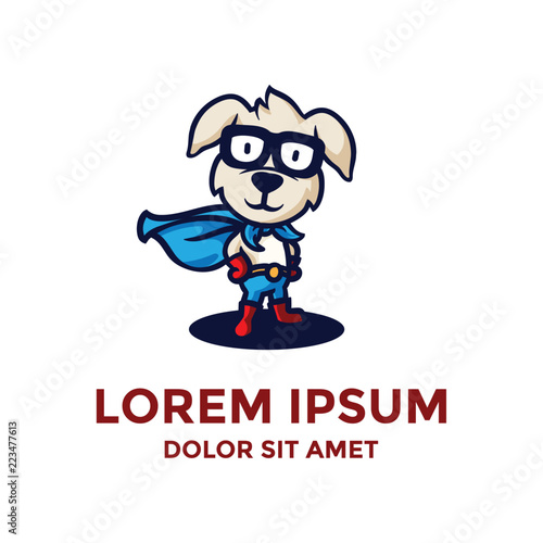 Super Hero Dog use Mask Saving World