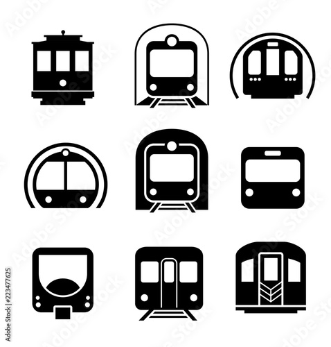Subway metro icon. Vector elements. Can use for your design, interface, website, infographic and etc.