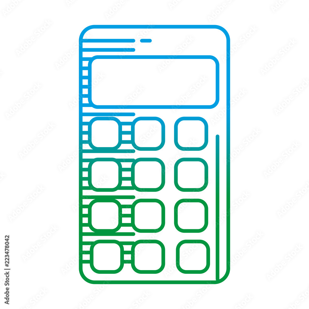 calculator math isolated icon calculator math isolated icon