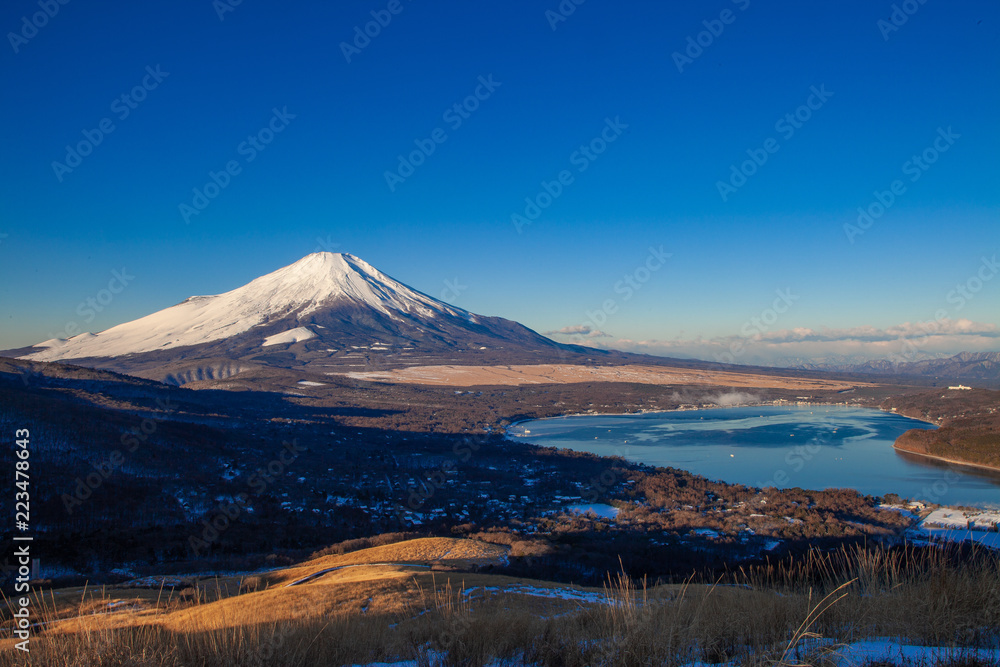 Fototapeta premium 山中湖パノラマ台からの富士山