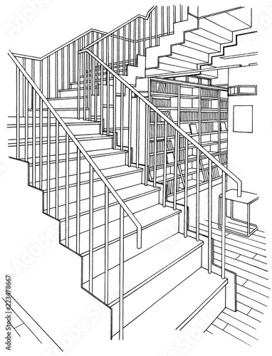 漫画風ペン画イラスト 学校 図書室 Stock Illustration Adobe Stock 漫画風ペン画イラスト 学校 図書室 Stock Illustration Adobe Stock