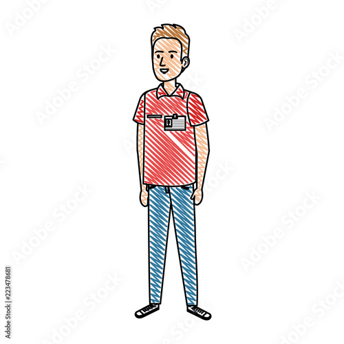 delivery worker avatar character