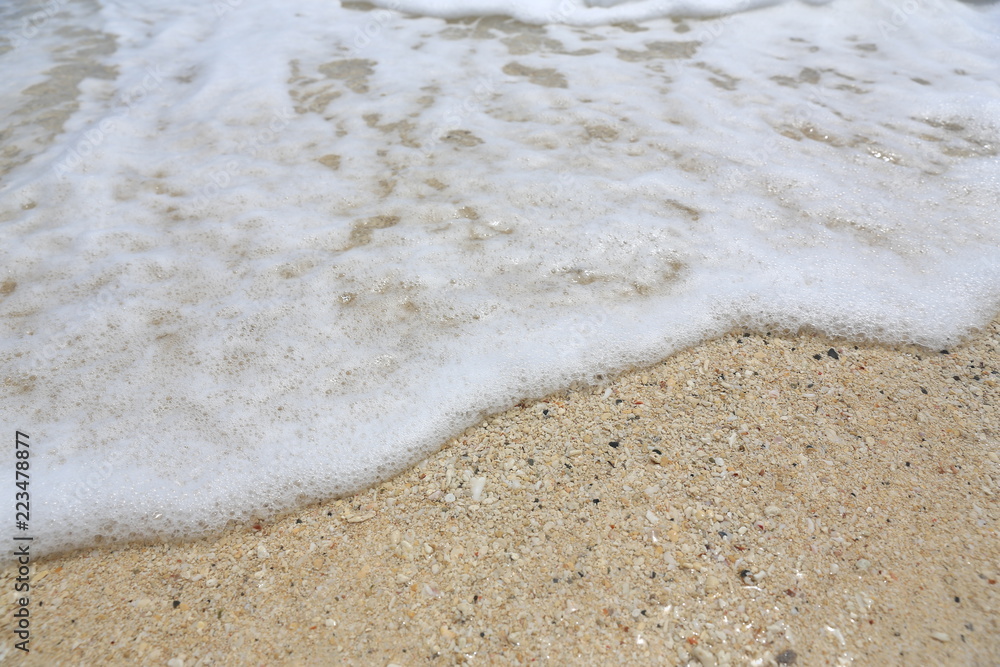 wave in a sand wave in a sand