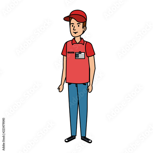 delivery worker avatar character