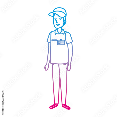 delivery worker avatar character