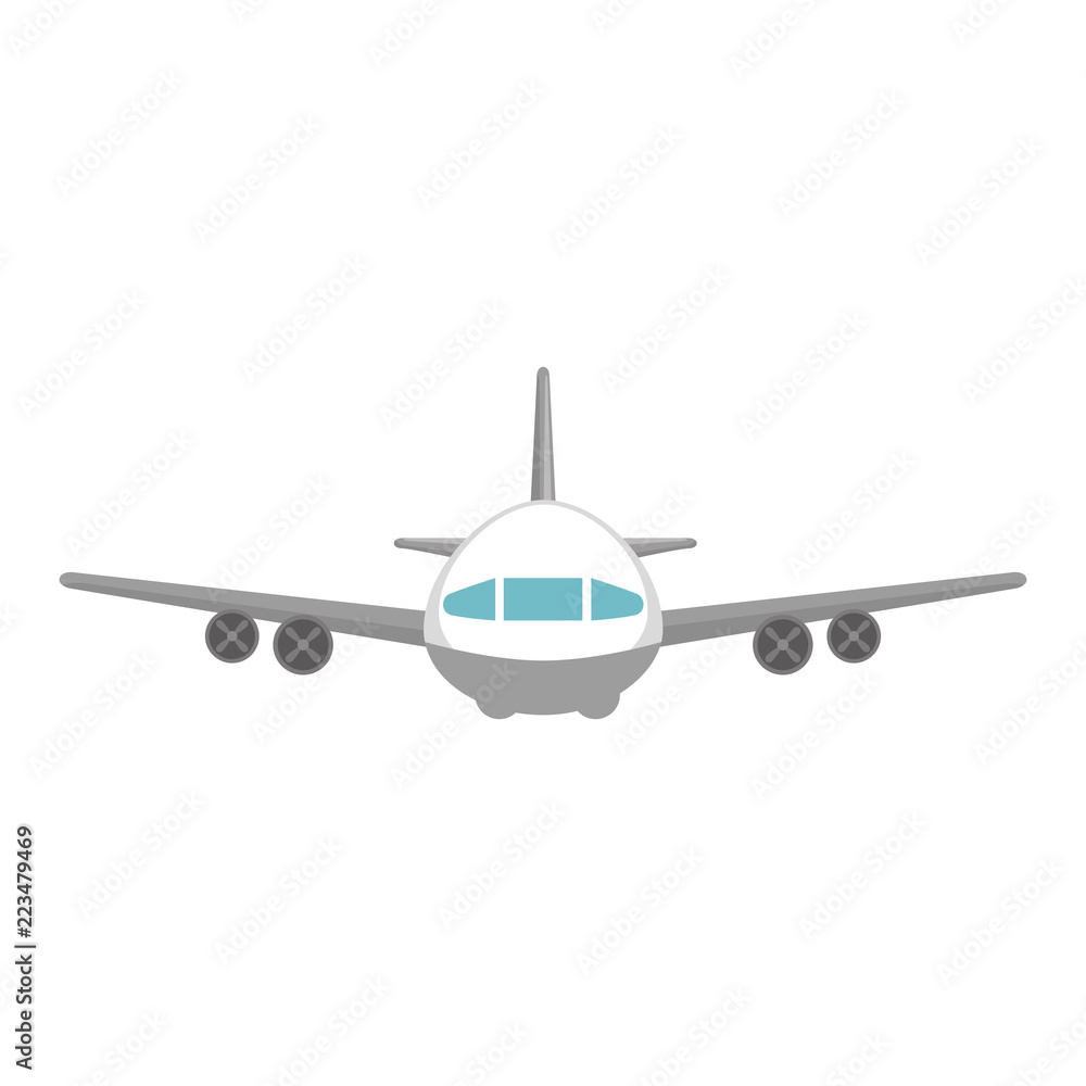 airplane flying isolated icon airplane flying isolated icon