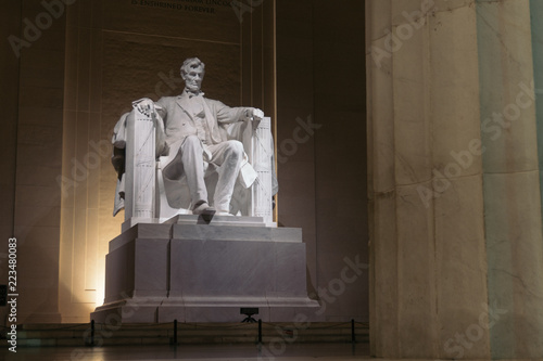 The Lincoln Memorial in Washington, D.C. at night