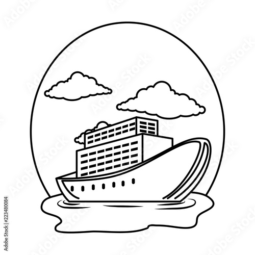 cruice ship on the sea
