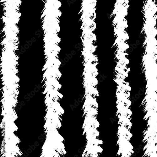 White and black grunge pattern. Background. Brush. Vector.