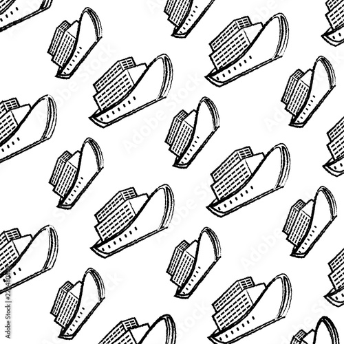 cruices ships pattern background