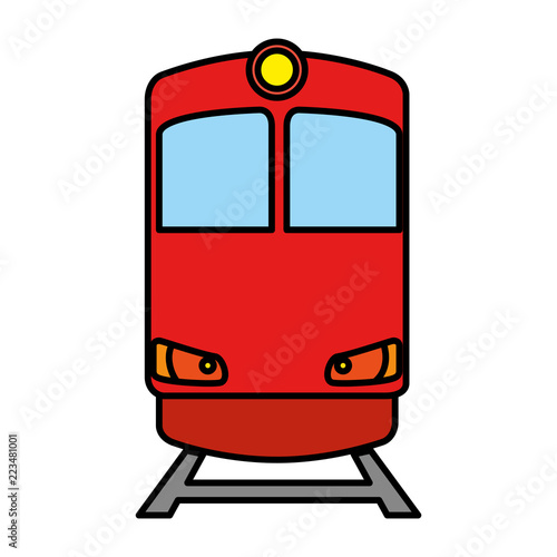 train transport isolated icon