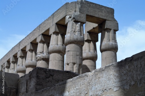 Temple of Karnak in Luxor, Egypt.Luxor is an Egyptian city,the place where there was capital Thebes of Egypt in the ancient times, now many remains stay.