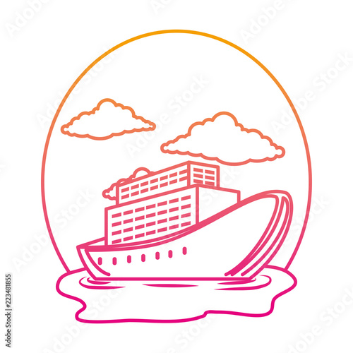 cruice ship on the sea