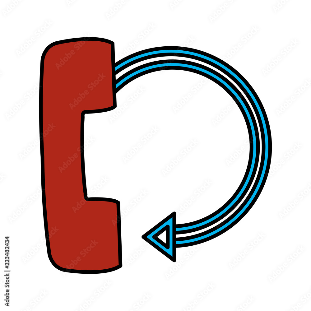 telephone old with arrow telephone old with arrow