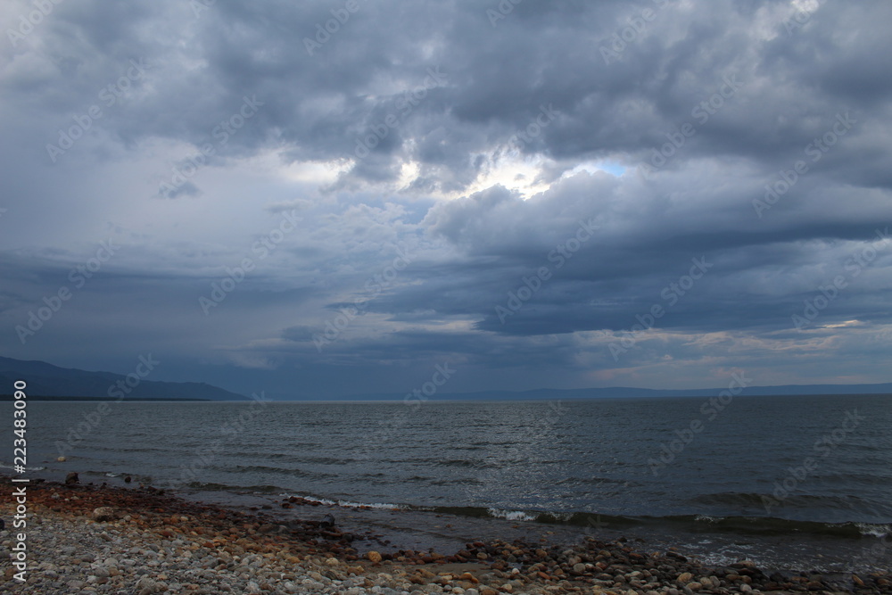 thunderstorm on the lake thunderstorm on the lake