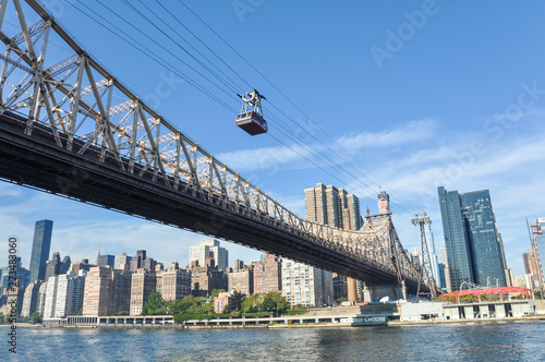 Cable car to Roosevelt island in New York