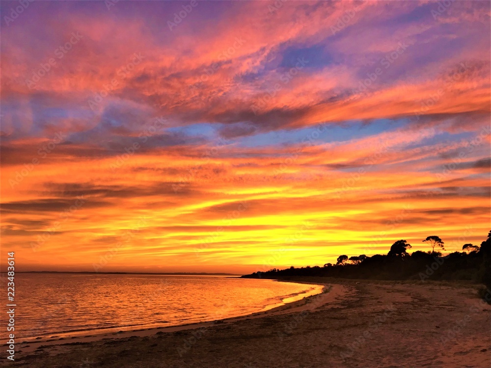 Sunrise at Beach on Phillip Island, Australia