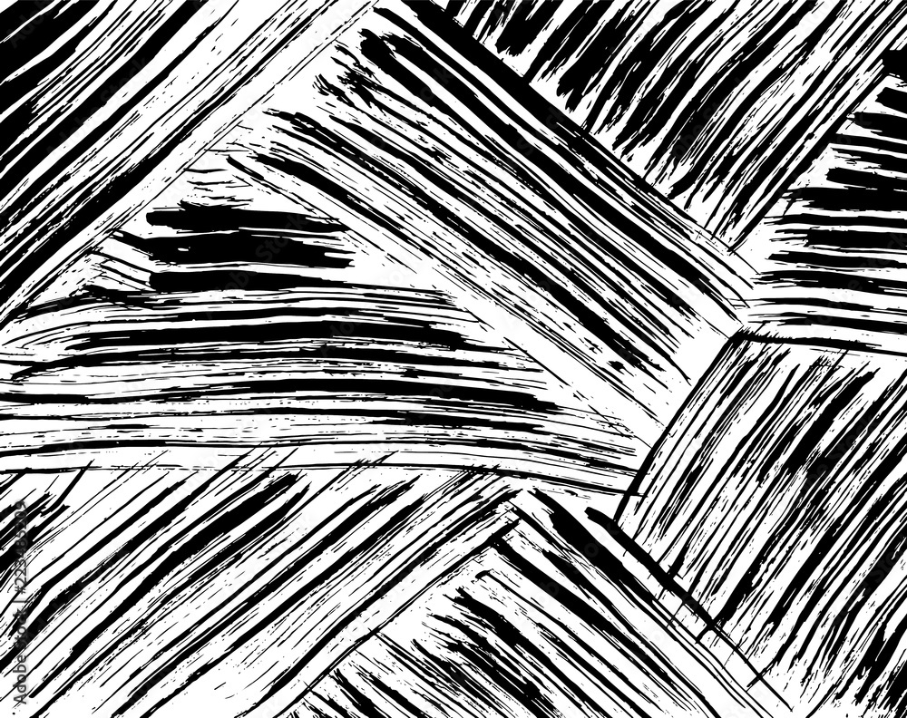 Obraz premium White and black grunge pattern. Background. Brush. Vector.