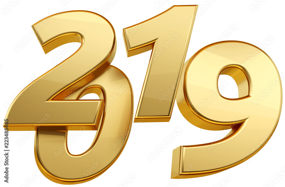 2019 bold letters 3d-illustration 2019 bold letters 3d-illustration