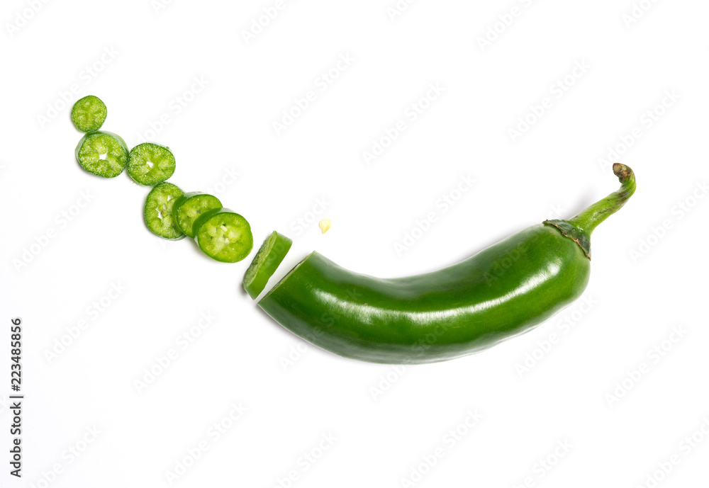 Fototapeta premium Green chili pepper