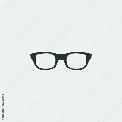 eyeglasses icon, vector illustration. flat icon