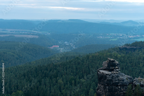 Blick vom Pabststein in die Sächsische Scheitz photo