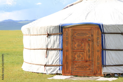 Mongolian yurt door © Georgina