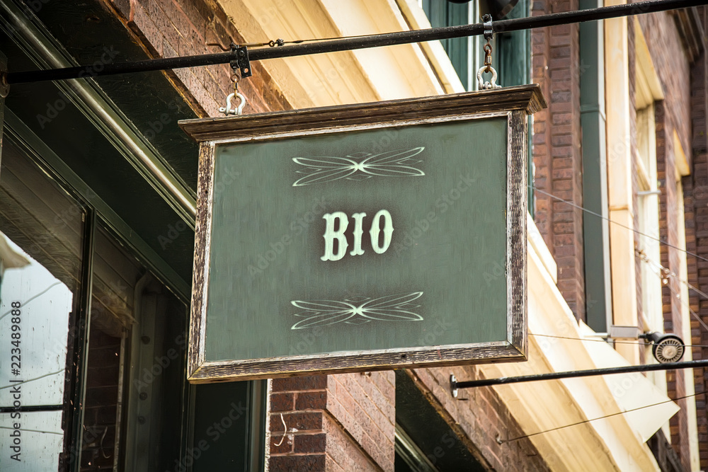 Obraz premium Schild 320 - Bio